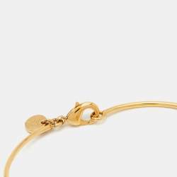 Fendi F is Fendi Gold Tone Narrow Bangle Bracelet L