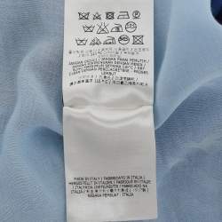 Fendi Blue FF Cotton Scarf
