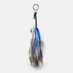 Fendi Multicolor Fur and Leather Karlito Bag Charm