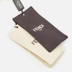Fendi Beige/Blue Zucca Canvas and Leather Strap You Shoulder Bag Strap