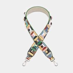 Fendi Multicolor Leather Studded Strap You Shoulder Bag Strap