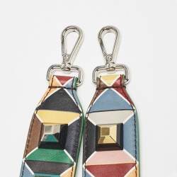 Fendi Multicolor Leather Studded Strap You Shoulder Bag Strap