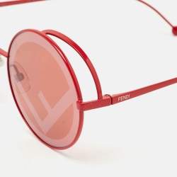 Fendi Red FF0343/S Fendirama Round Sunglasses