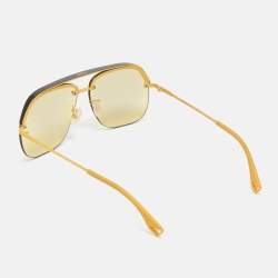 Fendi Yellow/Black FF M0095/G/S Frame Aviators Sunglasses