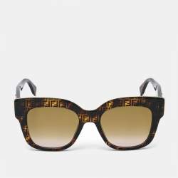 Fendi FF Brown Gradient F is Fendi Square Sunglasses
