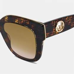 Fendi FF Brown Gradient F is Fendi Square Sunglasses