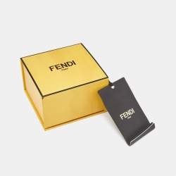Fendi  F Is Fendi Crystals Gold Tone Bracelet