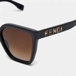Fendi Brown Gradient FE40086I Square Sunglasses