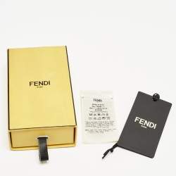 Fendi Multicolor/Orange Zucca Fun Fair Silk Bandeau Scarf