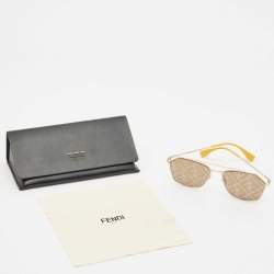 Fendi Brown Zucca FFM0022/S Square Sunglasses