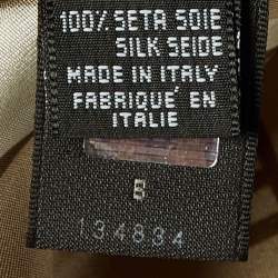 Fendi Beige/Brown Fendi Letters Print Silk Scarf