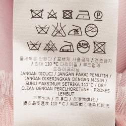 Fendi Pink Abstract Print Silk Scarf