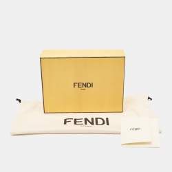 Fendi Pink Abstract Print Silk Scarf