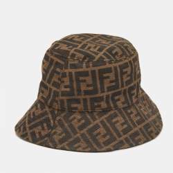 Fendi Brown Zucca Jacquard Bucket Hat