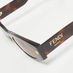 Fendi Tortoise Brown FE40125I Frame Oval Sunglasses