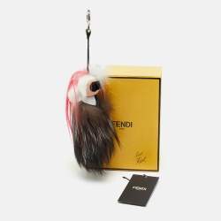 Fendi Multicolor Fur and Leather Karlito Bag Charm