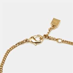 Fendi Blossom Resin Gold Tone Necklace