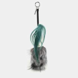 Fendi Multicolor Mink & Fox Fur Karlito Bag Charm