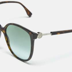 Pre Owned Fendi Tortoise Brown Gradient FF 0374/S Cat Eye Sunglasses