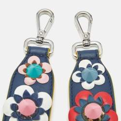 Pre Owned Fendi Multicolor Leather Flowerland Strap You Shoulder Bag Strap