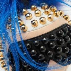 Pre Owned Fendi Tri Color Fur and Leather Karlito Bag Charm