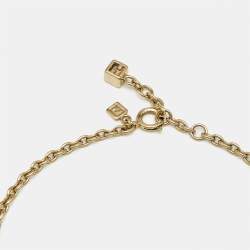 Pre Owned Fendi F is Fendi Gold Tone Necklace