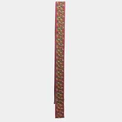 Pre Owned Fendi Multicolor Zuchino Pint Silk Bandeau Scarf