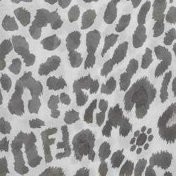 Pre Owned Fendi Monochrome Printed Silk Scarf