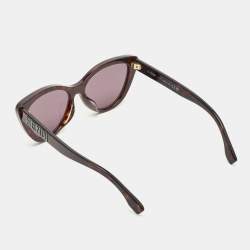 مملوكة مسبقًا Fendi Dark Brown/Black FE40087U Cat Eye Sunglasses