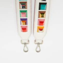 Pre Owned Fendi Multicolor Leather Studded Strap You Shoulder Bag Strap