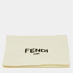 Pre Owned Fendi Cream Cotton & Linen Stole