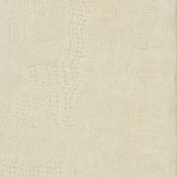 Pre Owned Fendi Cream Cotton & Linen Stole
