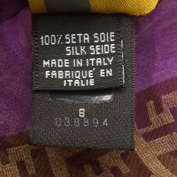Pre Owned Fendi Multicolor Printed Silk Stole 
