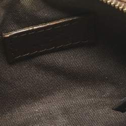 مملوكة مسبقًا محفظة سلسلة مفاتيح فاندي كانفاس منقوش بيج محَمي