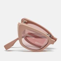Pre Owned Fendi Old Rose FE40089I Folding Cat Eye Sunglasses