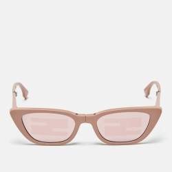 Pre Owned Fendi Old Rose FE40089I Folding Cat Eye Sunglasses