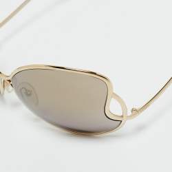 Pre Owned Fendi Brown/Gold Tone FS5178 Oversized Sunglasses