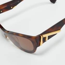 Pre Owned Fendi Tortoise Brown FE40135F First Cat Eye Sunglasses