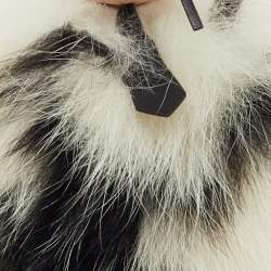 Pre Owned Fendi Multicolor Fur and Leather Karlito Bag Charm