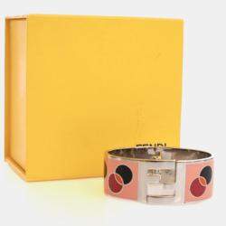 Pre Owned Fendi Enamel Fendista Bangle