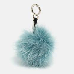 Pre Owned Fendi Multicolor Fox Fur Lagoon Bug Bag Charm
