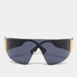 Pre Owned Fendi Black FF0382/S Shield Sunglasses