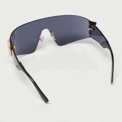 Pre Owned Fendi Black FF0382/S Shield Sunglasses