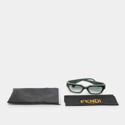 Pre Owned Fendi Green FE400991 Square Sunglasses