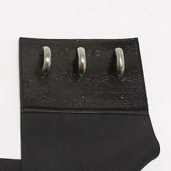 مملوكة مسبقًا حزام فندي عريض خصر مرن وجلد أسود