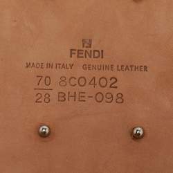 مملوكة مسبقًا حزام فندي عريض خصر مرن وجلد أسود