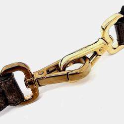 مملوكة مسبقًا حمالة يو جلد كانفاس بني فندي