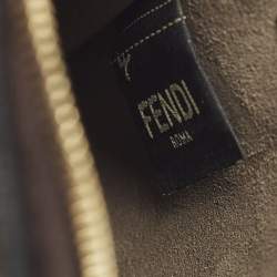 مملوكة مسبقًا حمالة حقيبة كتف فندي بو تش حمالة مع جيب للهاتف قماش زوكا بني تبغ