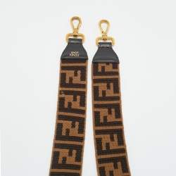 مملوكة مسبقًا Fendi Bag Shoulder Strap Brown Zucca Canvas and Leather