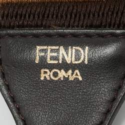 مملوكة مسبقًا Fendi Bag Shoulder Strap Brown Zucca Canvas and Leather